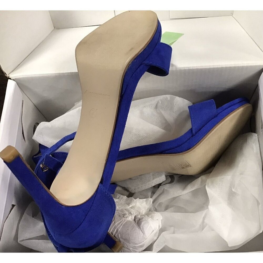 DREAM PAIRS Women's Ankle Strap Open Toe Stilettos High Heel Pump Shoes Size 7 - Picture 6 of 6